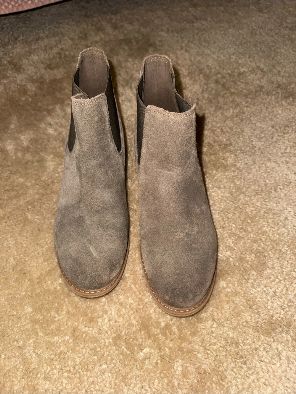 Timberland Women's Taupe Suede Chelsea Booties